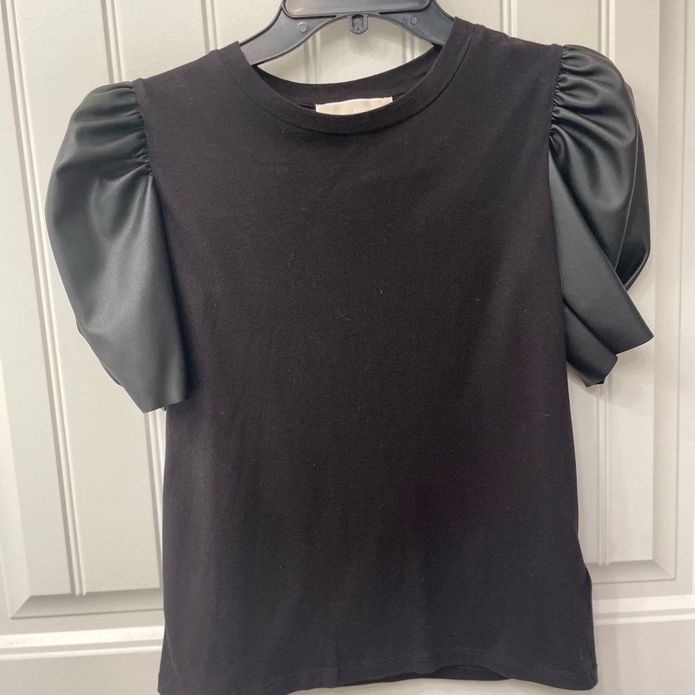 Michael Kors Black Short Sleeve Top